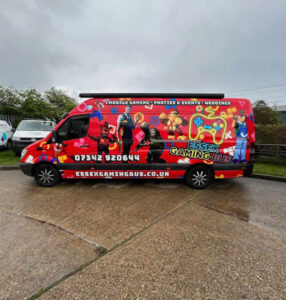 Red Essex Gaming Bus