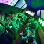 all the screen action in the Gaming Bus Colchester