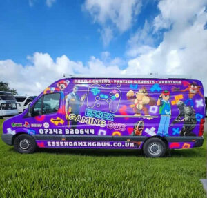 Purple Gaming Bus Essex