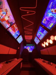 15 players playing Fortnite at the same time Essex gaming bus